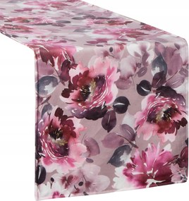 Futópad 35x180 cm púderrózsaszín dekoratív asztalvédő dísztakaró