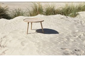 Natúr színű tölgyfa kerek dohányzóasztal ø 70,5 cm Ebern – Villa Collection