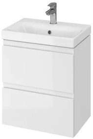 Cersanit MODUO fürdőszobaszekrény mosdóval 49,5x62x34,5 cm fehér fényes S801-229-DSM