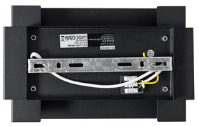 Ipari fali lámpa fekete 2-lámpás - Coen