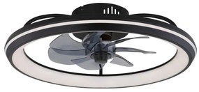 Globo Celeste 03643 távirányítós mennyezeti ventilátoros lámpa, 40W LED, 3000K-6500K, 188-2080 lm