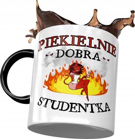 Fekete Bögre Diáklányoknak Pokolian Jó Nyomtatott Bögre Fotóval