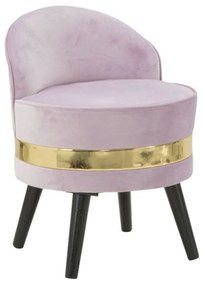PARIS rózsaszín és arany bársony szék