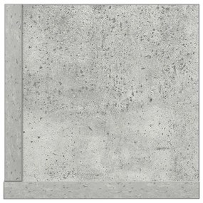 2 db betonszürke szerelt fa fali polc 75 x 16,5 x 16,5 cm