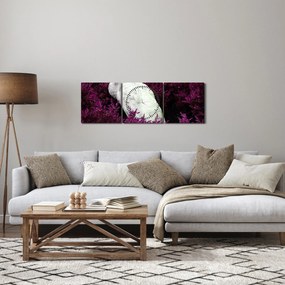 Kép - Fehér páva (órával) (90x30 cm)