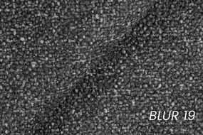 Lotulis L alakú sarokkanapé, bal oldali, kinyitható – sötétszürke Blur 19 hidrofób dzsörzé