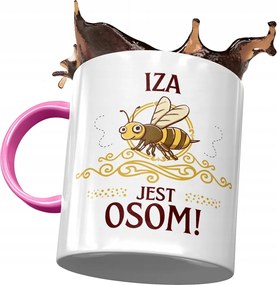 Rózsaszín Bögre Izabella Feleség Ajándék Nyomtatott Fotóval