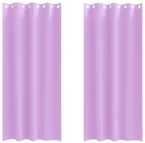 Függönyök függönyökkel 2 pcs Lila 225x140cm Poliészter