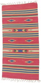 Indiai Kilim szőnyeg 70x140 modern kelim szőnyeg pamutból