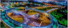 Kép - éjszakai panoráma (120x50 cm)
