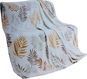 Takaró Smukee dekoratív bézs levelek 150x200cm 273