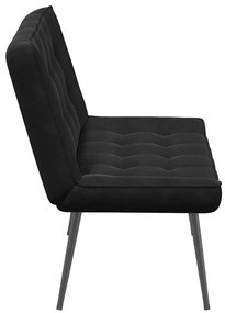 fekete bársonypad 110 x 74 x 84 cm