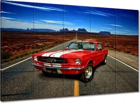 Vászonkép 100x70 Piros Ford Mustang Usa
