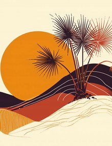 Poszter 50x65cm Napsütötte horizont