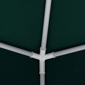 zöld rendezvénysátor oldalfalakkal 4 x 6 m 90 g/m²