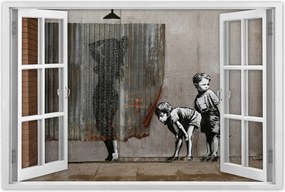 Poszterek 90x60 Banksy kukkolás