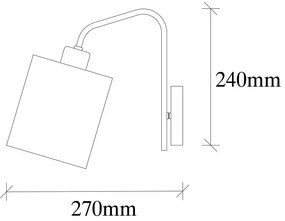 Fehér-ezüstszínű fali lámpa Ve – Opviq lights