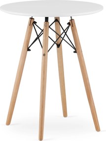 Fehér étkezőasztal OSLO 60x60