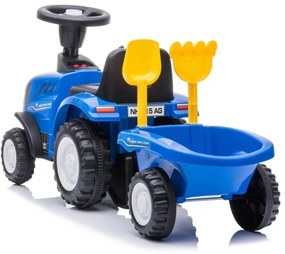 Push autó NEW HOLLAND 2xAA kék/fekete