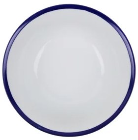 24 részes porcelán étkészlet, fehér/kék