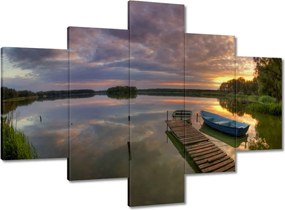 Vászonkép 100x70 Naplemente Wolsztyn