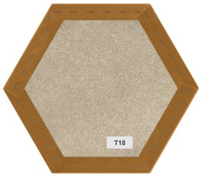 Kárpitozott panel - Hatszög - 30x26cm Szín: Tengerészkék