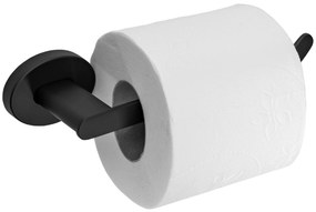 Falra szerelhető wc papír tartó Black 322186