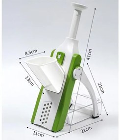 Többfunkciós állítható zöldségszeletelő - fehér-narancs