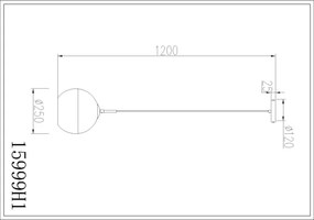 Globo 15999H1 - RAGUSA kábeles csillár 1xE27/60W/230V, átm. 25 cm