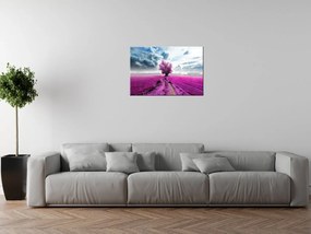 Gario Vászonkép Fa a lila mezon Méret: 40 x 100 cm