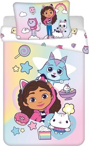 Pamut gyerek ágyneműhuzat babaágyhoz 100x135 cm Gabby's Dollhouse "Sugar Dream" – Jerry Fabrics