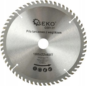 Fa Vágótárcsa Keményfémmel 180x22,2 mm Geko