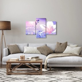 Kép - Pillangó érkezése a virágra (90x60 cm)