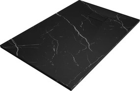Mexen Hugo téglalap alakú zuhanytálca SMC 120 x 90 cm, fekete kő - 42759012