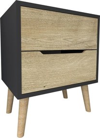 Flora - Anthracite, Sapphire Oak