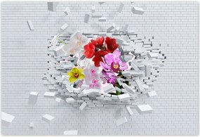 Poszterek 185x125 Virágos fal