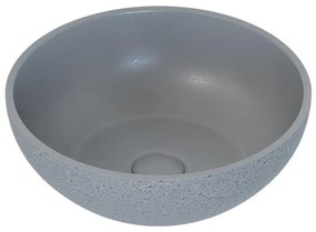 BATH DELUXE 06-039-19-23-00 - BERGEN ráépíthető mosdó, átmérő 39 cm, beton/szürke