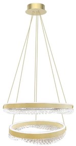 LED Csillár zsinóron LED/85W/230V átm. 60 cm arany