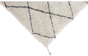 Krémszínű mosható kézi szövésű pamut szőnyeg 70x100 cm Mini Bereber – Lorena Canals