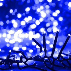 kék fényű fürtös PVC LED-szalag 3000 LED-del 23 m