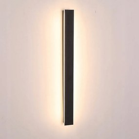 Led Fali lámpa Homlokzati IP65 Fali Fekete 60CM 20W Fehér Hideg