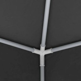 antracitszürke rendezvénysátor oldalfalakkal 2,5x2,5 m 90 g/m²