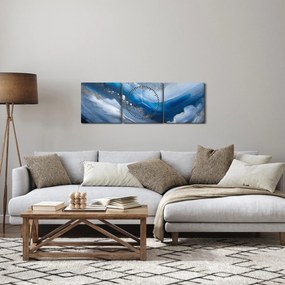 Kép - Az óceán elvonása (órával) (90x30 cm)