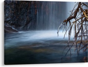 Egy téli lagúna képe (70x50 cm)