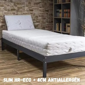 VitaRoll - Slim HR EcO Matrac + 4cm HR réteggel, Antiallergén vagy Silver / Ezüst huzattal