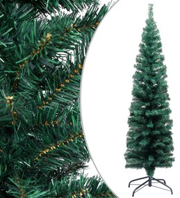 vidaXL zöld vékony PVC műkarácsonyfa állvánnyal 150 cm