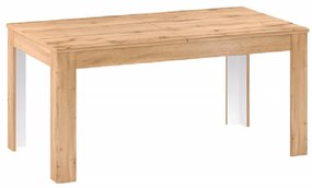 Széthúzható étkezőasztal, appalachian tölgy, 160-200x90 cm, PUSAN S