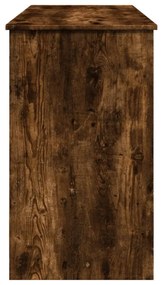 füstös tölgy színű fésülködőasztal tükörrel 100x45x76 cm