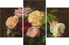 Kép - Henri Fantin-Latour, Roses de Nice on a Table, reprodukciók (90x60 cm)