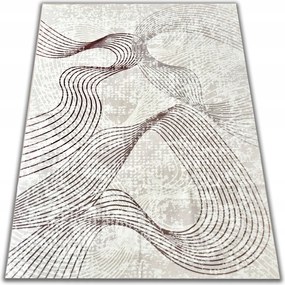 Bézs Szőnyeg A Nappaliba 120X160 Puha Szerkezet Meleg Belső Rövid Haj